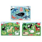 Taq7leel512n-us Melissa Doug Animals Wooden Peg Puzzles Set Farm 000772080798
