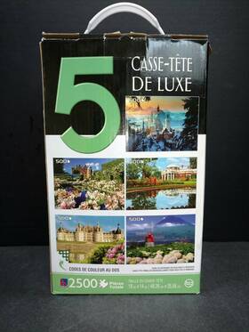 Tcg 686141588050 5 Deluxe Puzzles 2500 Pieces Famous Places Ps