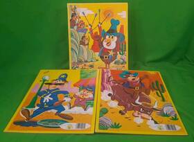 Tee Pee 071181000695 Lot Of 3 Vintage Toys Frame Tray Puzzles 8.5 Inch X 10.5 No. 1212