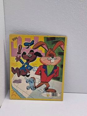 Tee Pee Toys 028881000698 Vintage Frame Tray Puzzles Police Dog And Rabbit