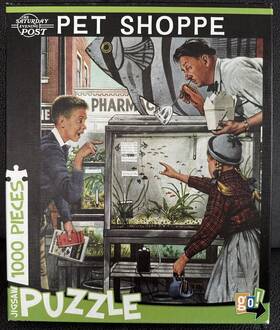 The Saturday Evening Post 400069333017 Pet Shoppe 1000 Piece Puzzle Go Games Preowned Vintage