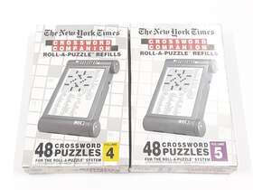 Tm And Herbko International 755899038046 The New York Times 1994 Vintage Crossword Companion Roll-a-puzzle Refills 4 5