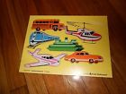 Jo40009 Transportation Instructo Wood 6 Judy 1975 Vintage Pcs Puzzle Wooden