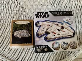 20189 Trefl Star Wars Millennium Falcon Wood 160 Piece Puzzle And Nib Keepsake Ornament
