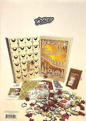 Trove 811944031216 I Go To 250 Pieces Wooden Puzzle Vintage Christmas In Advent Box