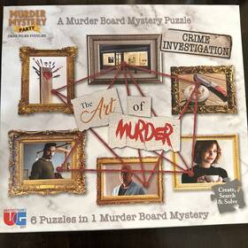 University Games 023332332717 The Art Of Murder A Board Game Mystery Puzzle 6 Puzzles In 1 Great Gift