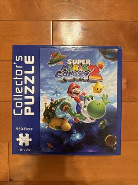 Usaopoly 700304046031 Super Mario Galaxy 2 Collectors Puzzle - 550 Pieces 2013 18 X 24 Used