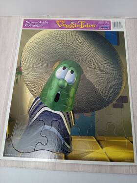 Veggie Tales 023151071958 Vintage Tray Puzzle Dance Of The Cucumber Big Idea 1998