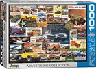 6000-0758 Vintage Jigsaw Piece Puzzle Eurographics Jeep 1000 Ads