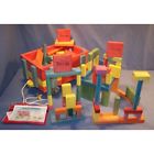 W-1514 The Toys Wooden Toy Wagon With Building 810004432581