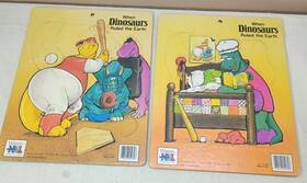 Warren Company 038457051306 2 Vtg When Dinosaurs Ruled The Earth Puzzles 1987 Co. Usa