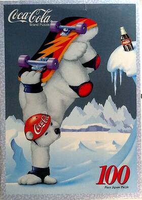Warren Industries 072348085612 1998 Skateboard Bear Coca-cola Coke Polar 100 11.5x16.25