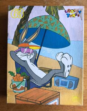 Weatern Publishing 033500040924 Vintage Golden 1993 Looney Tunes 63 Pc Jigsaw Puzzle Bugs Bunny At The Beach