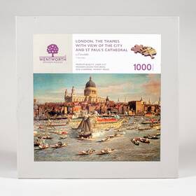 Wentworth 050265121976 Premium Quality Laser-cut Wooden Puzzle 1000 Pcs Inch London The Thames