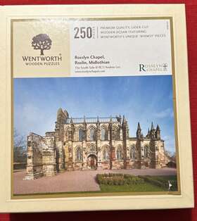 Wentworth 050265310240 Complete Wooden Jigsaw Puzzle Rosslyn Chapel Scotland 250 Pieces Uk