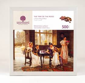 Wentworth 050265381561 Premium Quality Laser-cut Wooden Puzzle 500 Piece Inch Time Of The Roses
