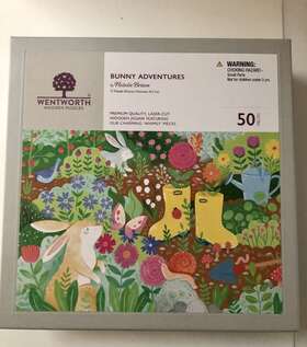 Wentworth 050265382162 Wooden Puzzle Bunny Adventures - 50 Pieces