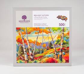 Wentworth 050265388010 Premium Quality Lase-cut Wooden Puzzle 500 Piece Inch Brilliant Autumn