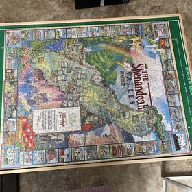 White Mountain 724819246977 Shenandoah Valley Virginia 1000 Piece Jigsaw Puzzle Complete