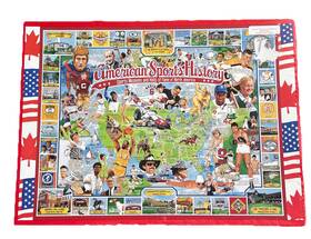 White Mountain 724819247189 1000 Pc Puzzle American Sports History -1995 Vintage- 24 Inch X30