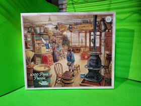 White Mountain 724819248537 Complete 2015 1000 Jigsaw Puzzle The Old General Store Older Exc