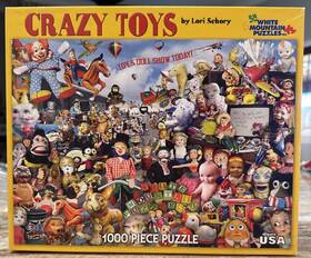 682s White Mountain 724819252633 Puzzle 1000 Pieces Crazy Toys Complete Rare/htf