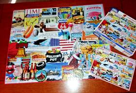 1279 White Mountain 724819259304 I Love America #1279 1000 Piece Jigsaw Puzzle Pre-owned Complete