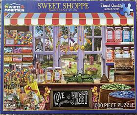 1339 White Mountain 724819260287 Rare Sweet Shoppe 1000 Piece Jigsaw Puzzle #1339 2017