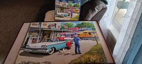 1352 White Mountain 724819260430 Ford American Classic 1000 Piece Puzzle #1352 Complete 2017 Usa