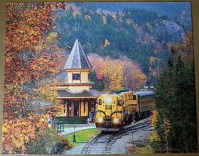 1398 White Mountain 724819261321 Scenic Railroad 1000 Pc Jigsaw Puzzle Conway Train #1398