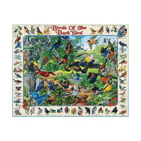 White Mountain Puzzles 724819248919 Puzzle Birds Of The Back Yard 1000 Pieces Vg /nm