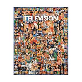 White Mountain Puzzles 724819248940 Puzzle Television History 1000 Pieces Vg /nm