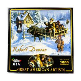 White Mountain Puzzles 724819253371 Puzzle Way Up North - Great American Artists 1000 Pieces Fair