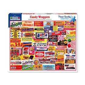 White Mountain Puzzles 724819254781 Puzzle Candy Wrappers 1000 Pieces Fair