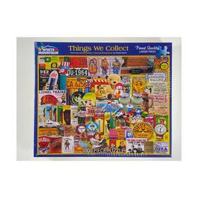 White Mountain Puzzles 724819261000 Puzzle Things We Collect 1000 Pieces Vg /nm
