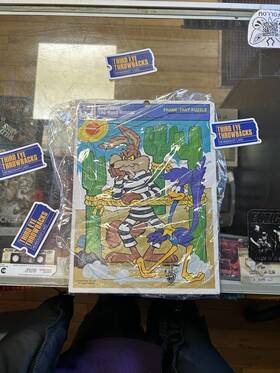 Whitman 033500046100 Roadrunner And Wile E Coyote 1977 Puzzle Rare