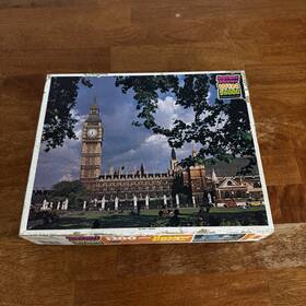 Whitman 033500047596 Vintage Big Ben 1200 Pc Jigsaw Puzzle Complete Clocktower
