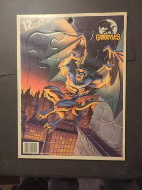 Whitman 073000449544 Vintage Gargoyles Cartoon Goliath 12 Piece Frame Tray Jigsaw Puzzle