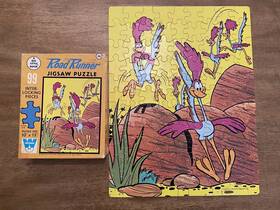 4657-9 Whitman Vintage 1968 Road Runner Jigsaw Puzzle Warner Brothers Complete
