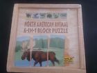 Wild Republic North American Animal 6 In 1 Block Puzzle Nib New 24 Hr Shipping 092389828337