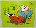 185-1 Wooden Blue 11 Piece Boy Playskool - Puzzle Vintage