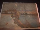 C1930 Wooden Box Pastime Jigsaw 16 Pcs " "sun 200pc Orig Winter Sp Puzzle