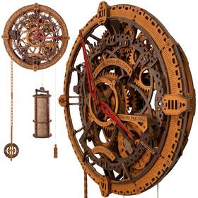 Wooden.city 905488790434 3d Puzzles For Adults Crafts - Industrial Vintage Wall Clock Model Kit