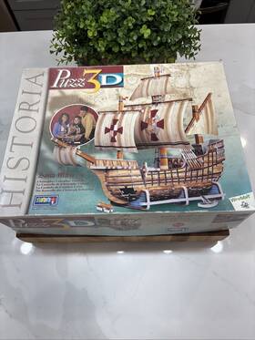 1492 Wrebbit 772666080015 Puzz Santa Maria 370pc 3d Puzzle Very Difficult 12 2001 Canada
