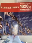 New According To Hoyle Stars & Stripes 1020 Piece Puzzle 1989. Fixed Price $15.98.