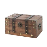 Alexander Small Wooden Treasure Chest - 11" 7" 5.5", Storage Box Wit.... Fixed Price $46.43.