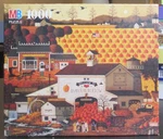 Pumpkin Hollow By Charles Wysocki - Complete Milton Bradley Puzzle. Fixed Price $6.15.