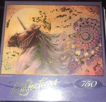 Reflections 750 Piece Shimmering Foil Puzzle Unicorn 26 X 18 3/4. Fixed Price $12.75.