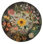 Vintage 1965 Springbok Circular Jigsaw Puzzle Wild Flower Maynard Reece Open Box. Fixed Price $48.00.