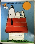 Vtg Playskool Wooden Puzzle Snoopy And Woodstock #230-21 6 Pc Peanuts. Fixed Price $12.00.